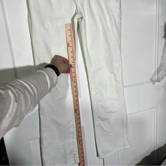 Michael Kors Bootcut Flare Jeans White Size 2 Mid Rise Spring Flare Casual - Picture 5 of 9